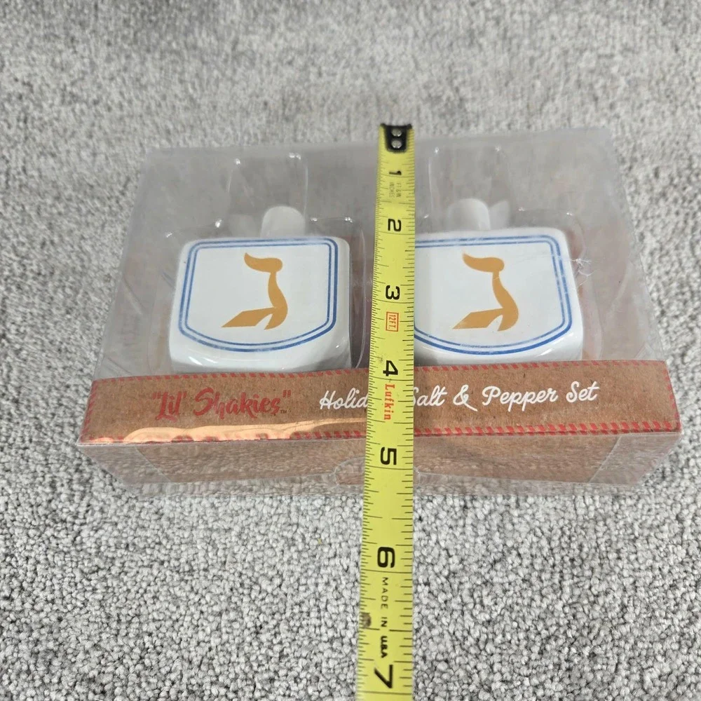 Godinger‎ Gatherings Lil Shakies Holiday Salt Pepper Shaker Set Hanukkah